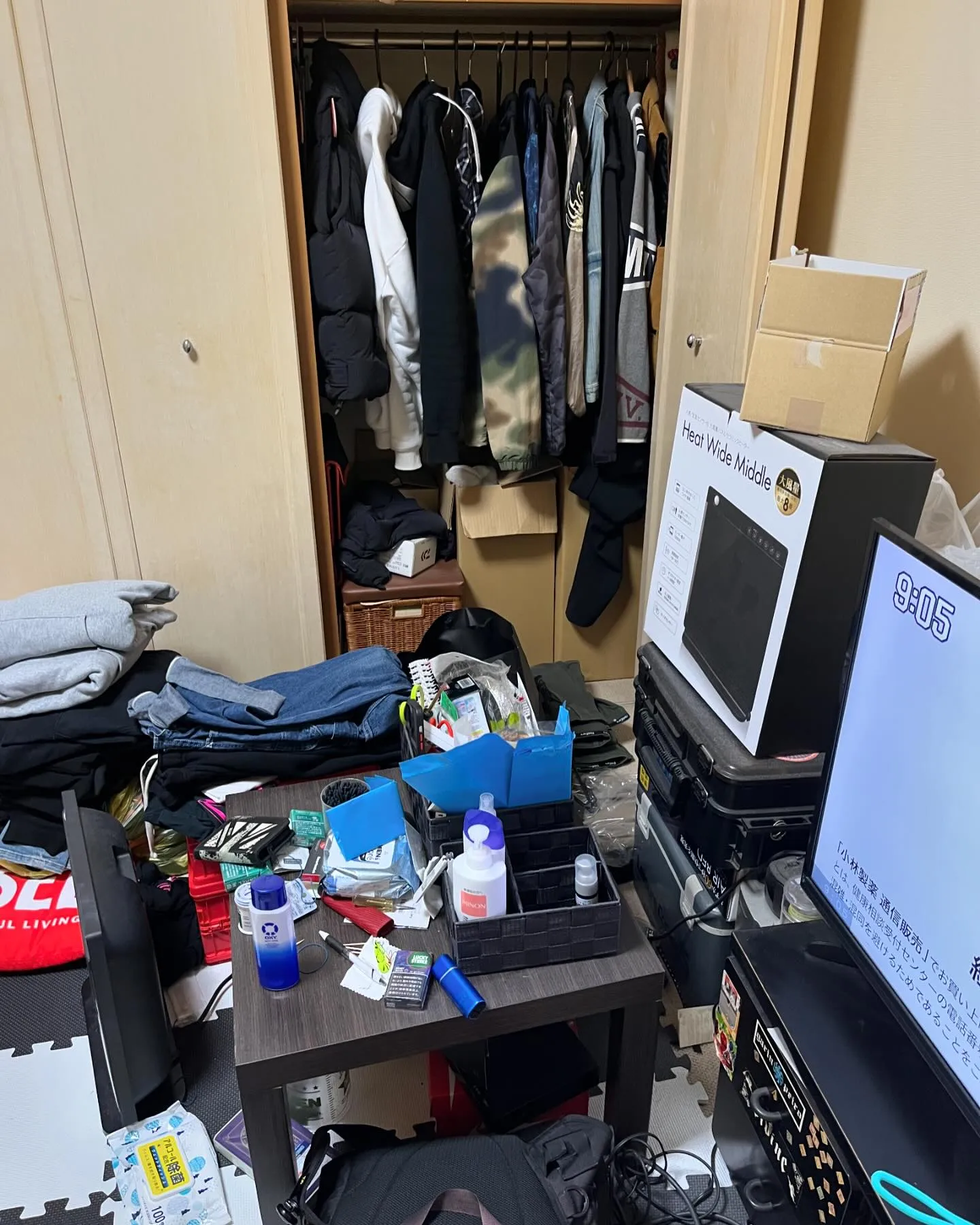 部屋が片付かないとご相談を受け作業させて頂きました。