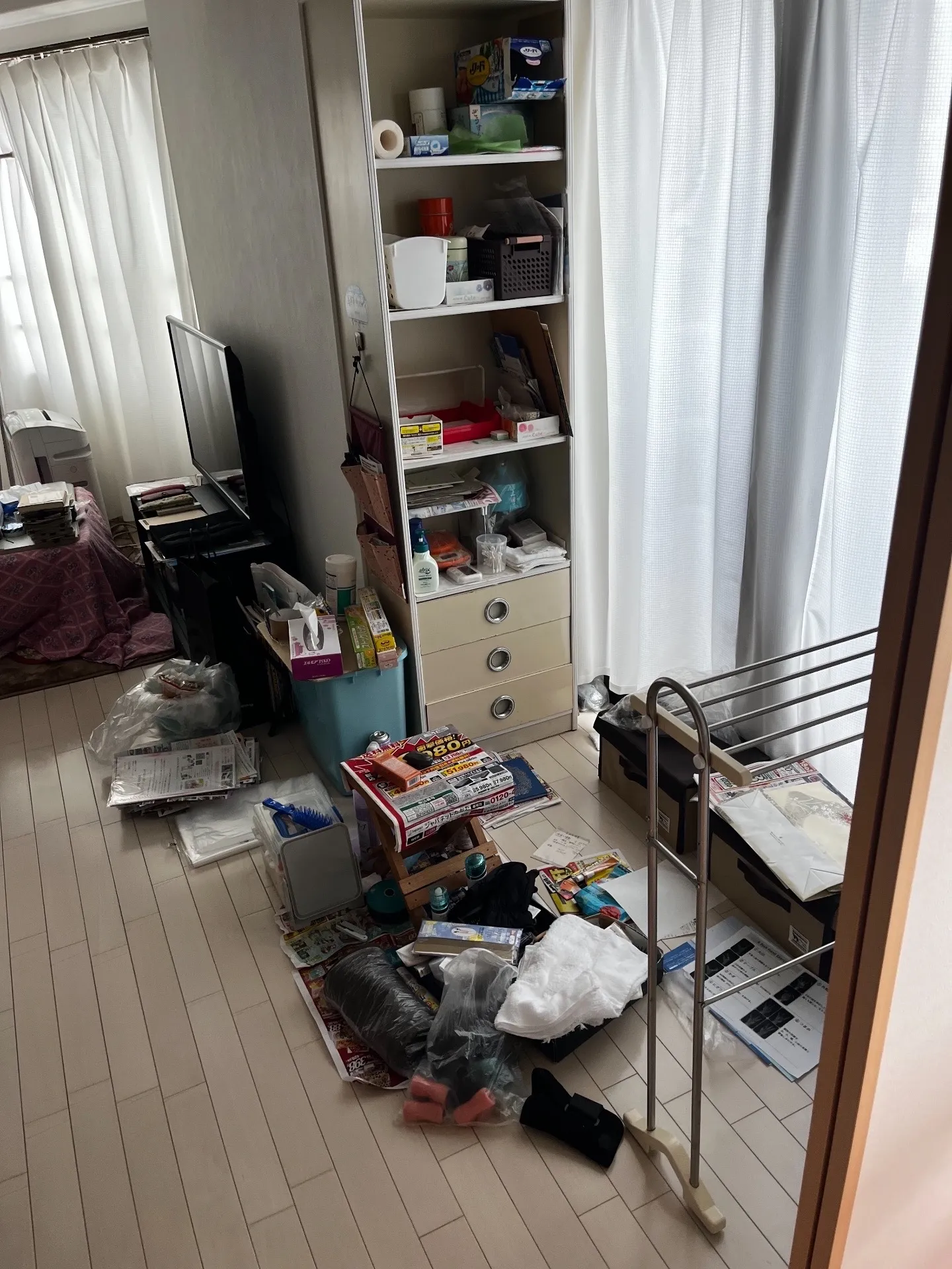 マンションにて遺品整理の事例(京都市北区)