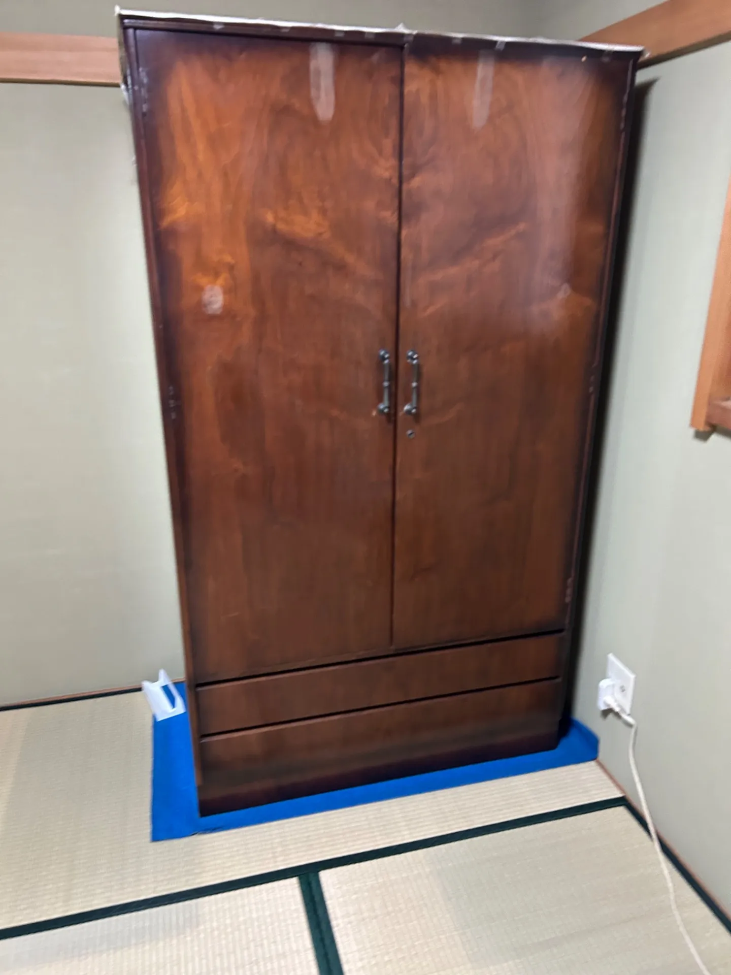 2階から出せなくなった冷蔵庫などの処分事例(滋賀県大津市)