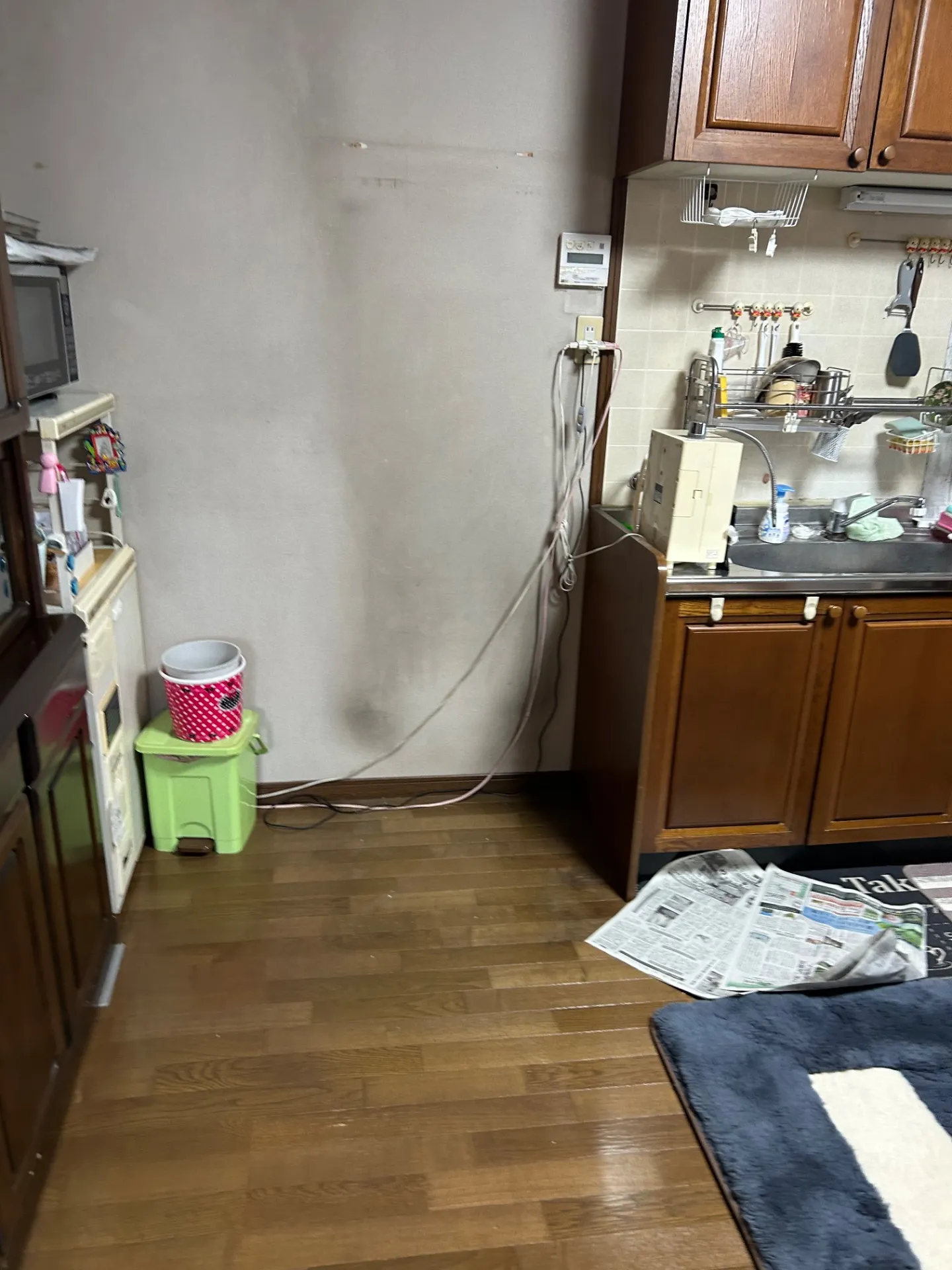 2階から出せなくなった冷蔵庫などの処分事例(滋賀県大津市)