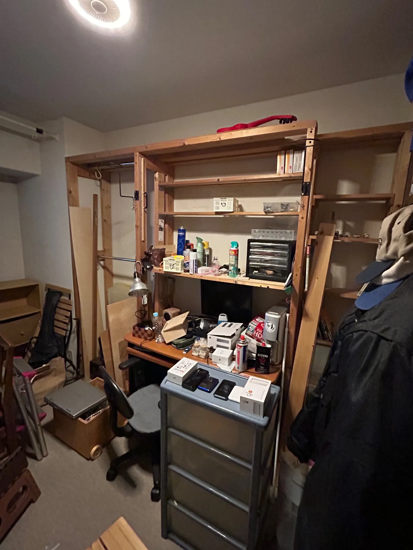 DIYで作られた棚の処分事例(滋賀県野洲市)