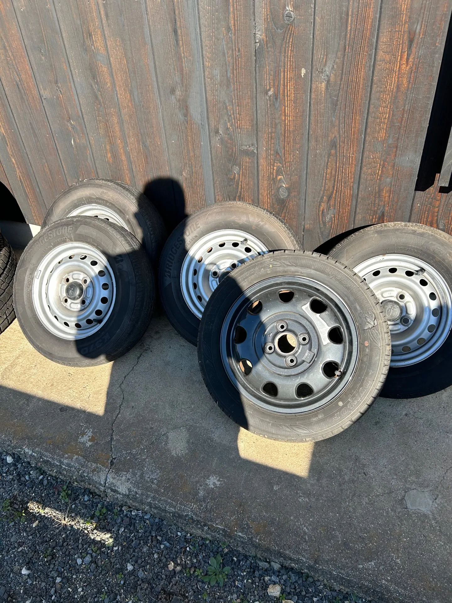 タイヤの回収事例(京都府南丹市)