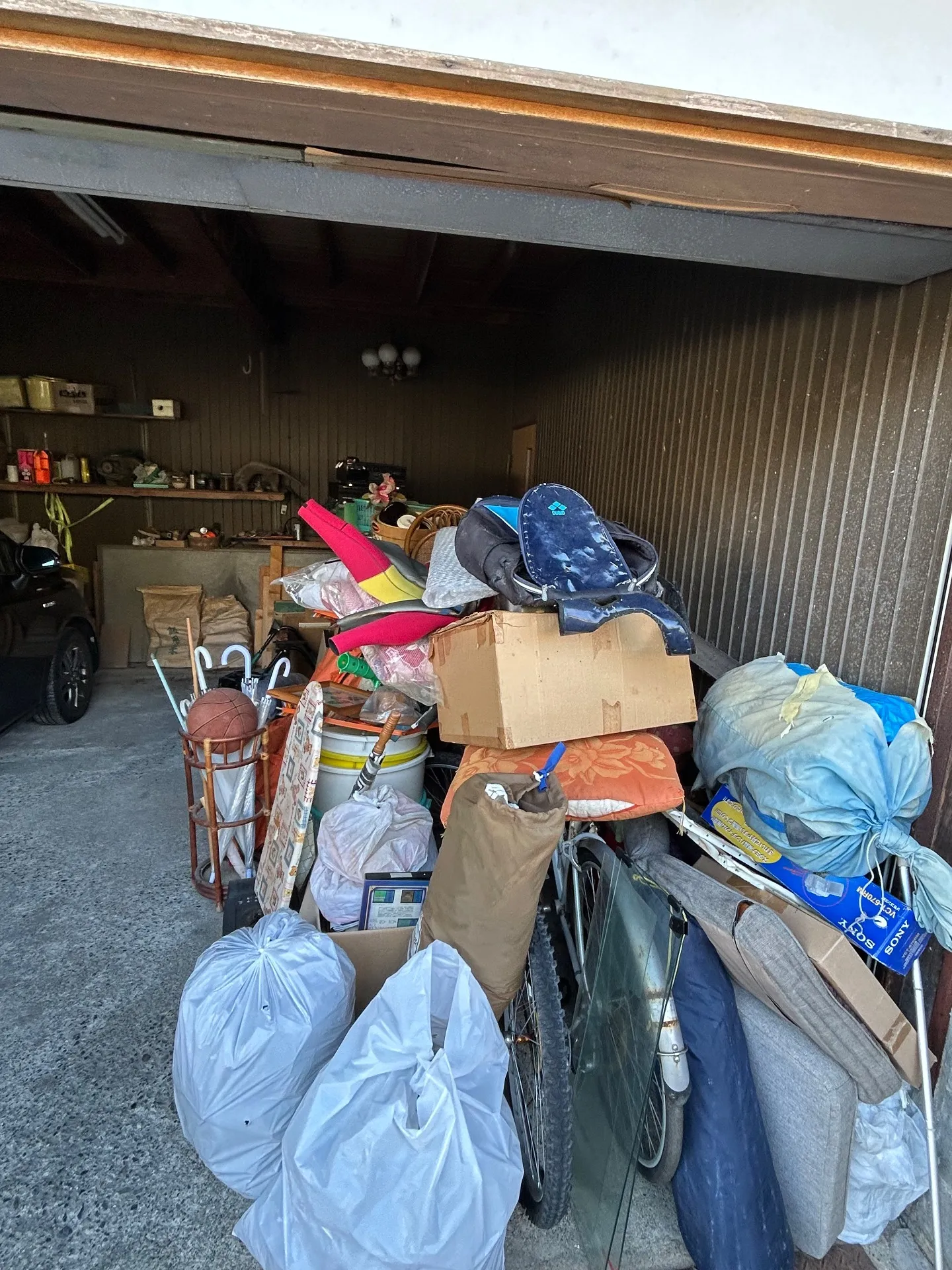 大量の不用品回収事例(京都府南丹市)